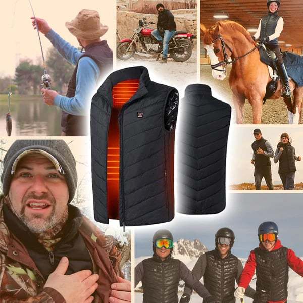 Heated Vest With Rechargeable Battery Pack