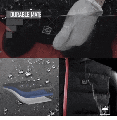 Heated Vest With Rechargeable Battery Pack