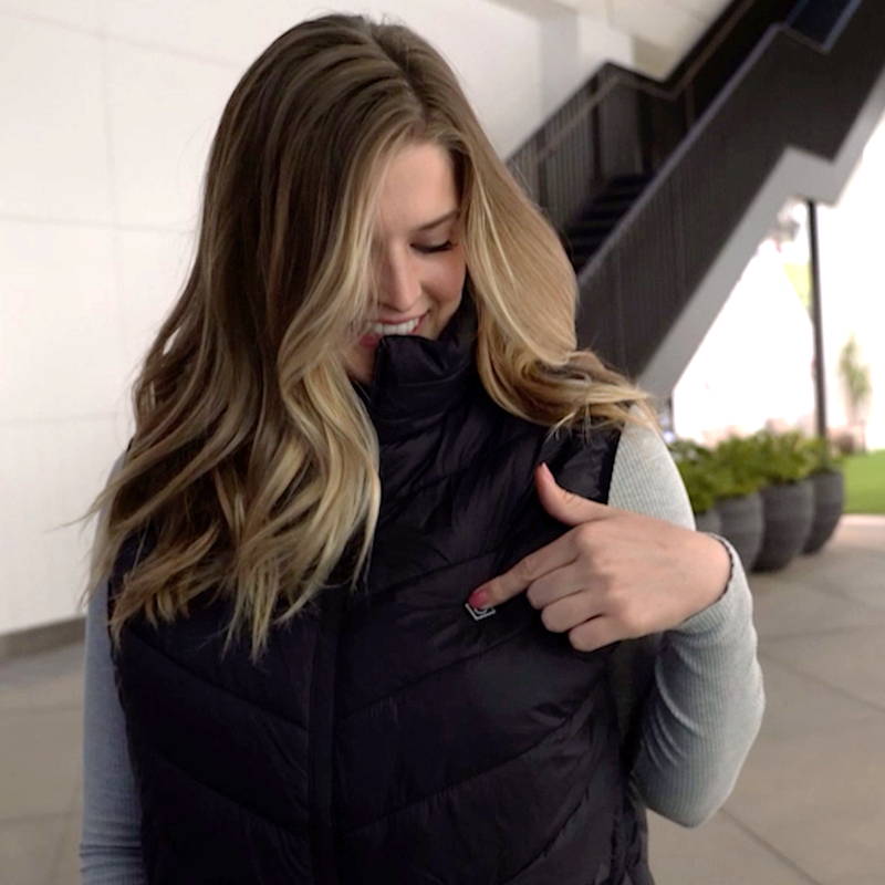 Heated Vest With Rechargeable Battery Pack